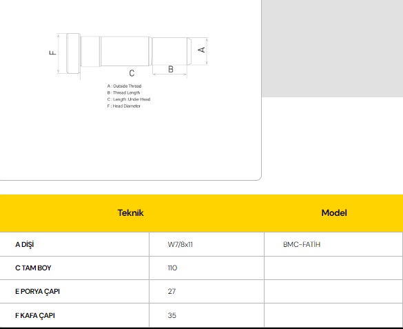 BİJON BMC 27 MM ARKA -R-